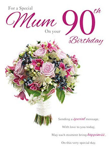 mum 90th Birthday, Birthday Card