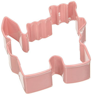 Creative Party K0915/P Pink Castle Poly-Resin Coated Cookie Cutter-1 Pc, Steel