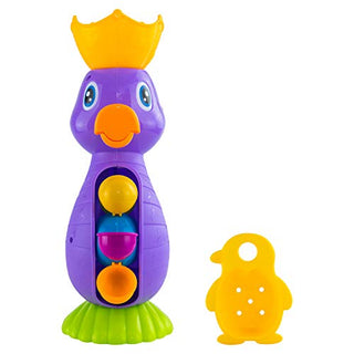 Nuby Bath Toy Seahorse Wheel Spinner with Pouring Cup