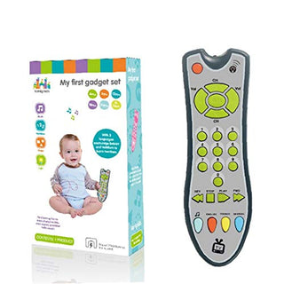 1pc Baby Remote Control Toy Tv Remote Control Infants Sound Musical Learning Toy Early Educational Toy for 1-3 Year Old Baby Boys and Girls(Grey) Toy Game