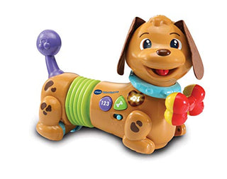 VTech Walk & Wiggle Learning Pup Baby Musical Toy, Interactive Baby Toy with Music & Sound Effects, Educational Toy Suitable for Babies, Boys & Girls 1, 2, 3 Year Olds