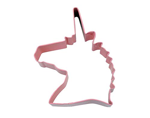 CRAFTY CAPERS K0827/P Unicorn Head Pink Cookie Cutter-1 Pc