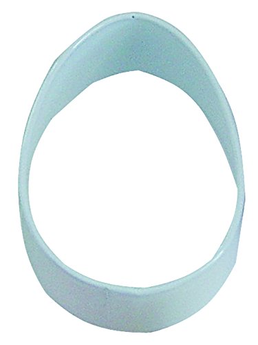 Creative Party K1172/W White Dino Egg Cookie Cutter-1 Pc, Steel
