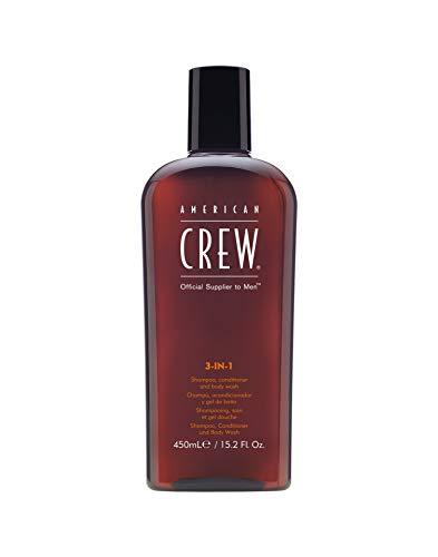 American Crew - CREW 3 IN 1 shampoo. conditioner and body wash 450 ml-Man - Stabeto