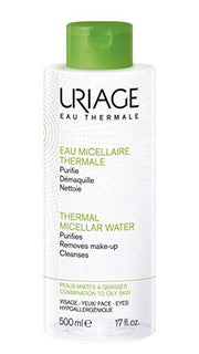Thermal Micellar Water by Uriage Eau Thermale For Combination & Oily Skin 500ml - Stabeto
