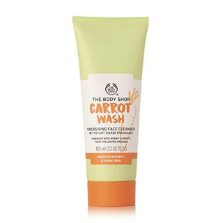 The Body Shop Carrot Wash Energizing Face Cleanser 100ml - this vegan treat leaves skin feeling cleansed, smoother, energised and purified from daily urban grime - Stabeto
