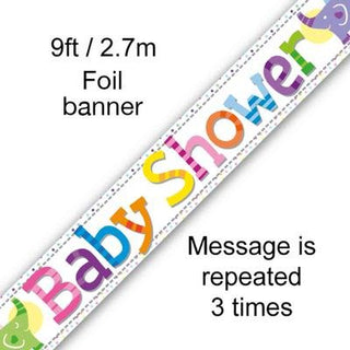 9ft Baby Shower with Elephant dsignMulticolour
