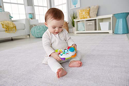 Fisher-Price FWG12 Game and Learn Controller, Teaching First Words, Letters, Numbers, Colours and Shapes with Songs and Sounds, 6 Months