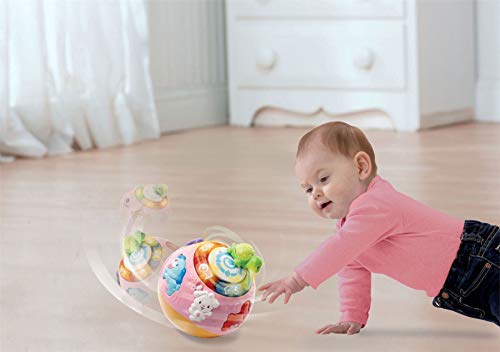 VTech Crawl & Learn Baby Activity Ball, Baby Play Centre, Educational Baby Musical Toy, Sound Toy with Lights, Numbers & Music for Babies & Toddlers From 6 Months+, Boys & Girls