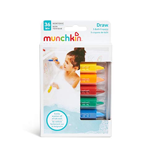 Munchkin Bath Time Toy Crayons - Multi-Coloured, Pack of 5