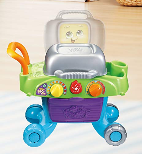 LeapFrog Smart Sizzling BBQ Grill Toy BBQ, Kids Kitchen BBQ Playset with Play Food, Play Kitchen Accessories, Counting & Sounds, Childrens Kitchen BBQ for Boys & Girls 2, 3, 4, 5 Year Olds