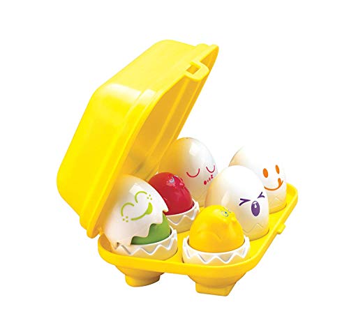 TOMY Toomies Hide and Squeak Eggs, Educational Shape Sorter Baby, Toddler & Kids Toy, Suitable For 6 Months & 1, 2 & 3 Year Old Boys & Girls ,Various,E1581