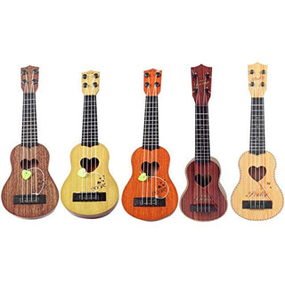 Kid's Mini Ukulele with Fiddle Flake,Four-String Guitar Early Education Music Toy for 1-6 Years Old Boys and Girls