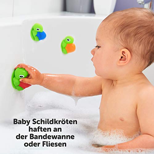 Tomy Toomies Turtle Tots | Shape Sorting Suction Squirters Bath Toy | Baby Bath Toy For Boys & Girls Aged 1, 2,3+ Year Olds