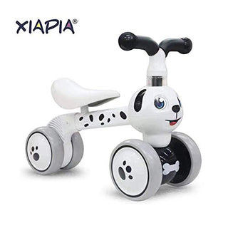 XIAPIA Baby Toddler Tricycle Bike No Pedals 10-36 Months Ride-on Toys Gifts Indoor Outdoor Balance Bike for One Year Old Boys Girls First Birthday (Spot Dog)