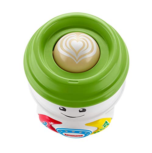 Fisher-Price GHJ04 Laugh & Learn On-The-Glow Coffee Cup, Interactive Baby Toy, Multicolour