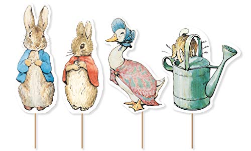 Creative Party J001 Peter Rabbit Cupcake Toppers-12 Pcs
