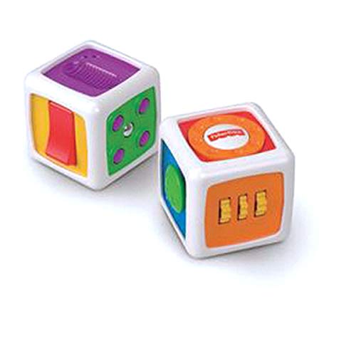 Fisher-Price My First Fidget Cube, Baby Activity and Sensory Toy with Different Textures, Colours and Sounds, 6 Months Plus