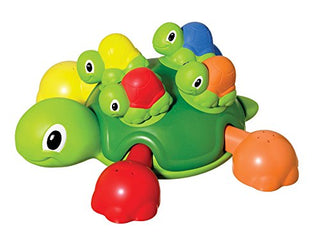 Tomy Toomies Turtle Tots | Shape Sorting Suction Squirters Bath Toy | Baby Bath Toy For Boys & Girls Aged 1, 2,3+ Year Olds