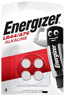 Energizer LR44/A76 Alkaline Batteries, 1.5V, Pack of 4