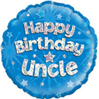 Happy Bday Uncle 18" Balloon