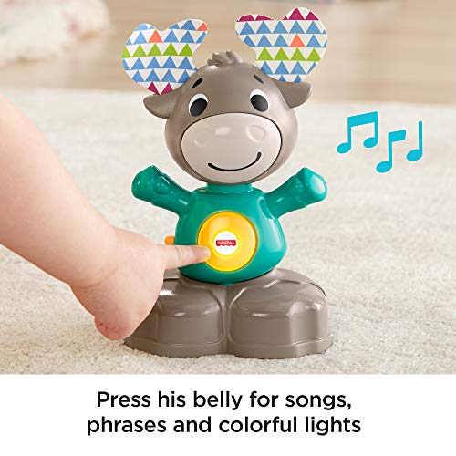 Fisher-Price GHR20 Linkimals Musical Moose, Interactive Baby Toy with Lights and Sounds