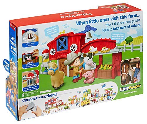 Fisher-Price FKD78 Little People Caring for Animals Farm Activity, Toddler Role Play farm Set Toy with Songs and Sounds, Suitable for 1 Year Old