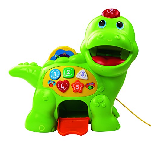 VTech Baby Feed Me Dino | Musical Baby Toy with Numbers, Counting Music & Shapes | Interactive Light Up Toy Suitable From 1, 2, 3 Year Olds Boys & Girls