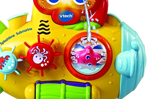 VTech Splashtime Submarine, Kids Bath Toy, Baby Interactive Toy with Musical Features, Kids Bathroom Accessories, Toys for Boys and Girls Aged 1, 2, 3, 4 & 5 Years Old