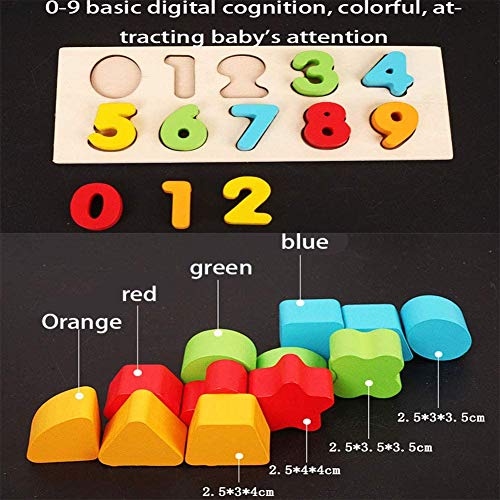 Afufu Montessori Toys for 1 Year Old, Wooden Shape Sorting Pull Along Toy Toddlers Learning Shape Matching Game Color Perception, Educational Gift for Kids Boys Girls Preschool Age 2 3 4 Years Old