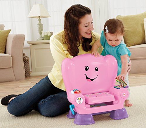 Fisher-Price CFD39 Smart Stages Pink Chair, Activity Chair Toy for 1 Year Old with Sounds, Music and Phrases