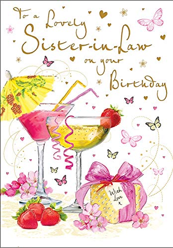 Birthday Card Sister in Law - 9 x 6 inches - Regal Publishing, C80179