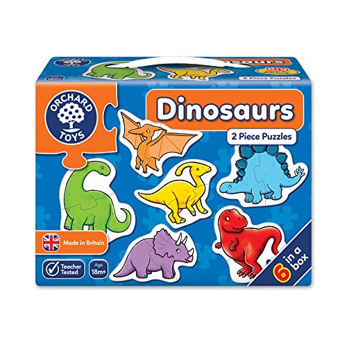 Orchard Toys Dinosaurs 2 Piece Puzzles