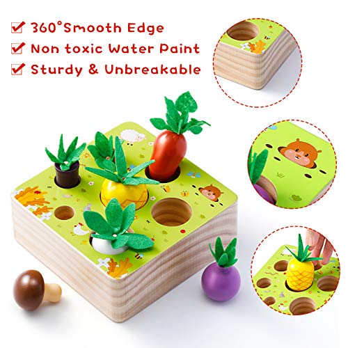 Babyhelen Baby Blocks Soft Building Blocks for 6 12 months Toddlers Babies 3 Year Old - Baby Teether Sensory Toys Stacking Toys Bath toys - Montessori Sensory Stacking Toys (Cute Carrots)