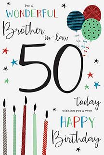 Brother In Law 50th Birthday Card