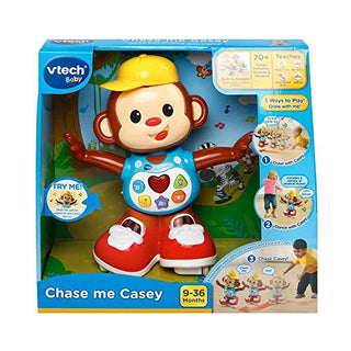 VTech Chase Me Casey Interactive Baby Toy | Musical Baby Toy with Sounds Introducing Letters & Numbers | Educational Toy for Babies from 9 Months, 2, 3 Year Olds