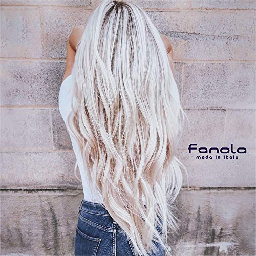 Fanola no yellow mask is a hair mask exemplary to restore health , strength and vitality of hair. The ideal partner to no yellow shampoo. This quick-acting mask is designed to provide extra much toning to hair that required, and is viable for decolorize, blonde, streaked or grey hair.