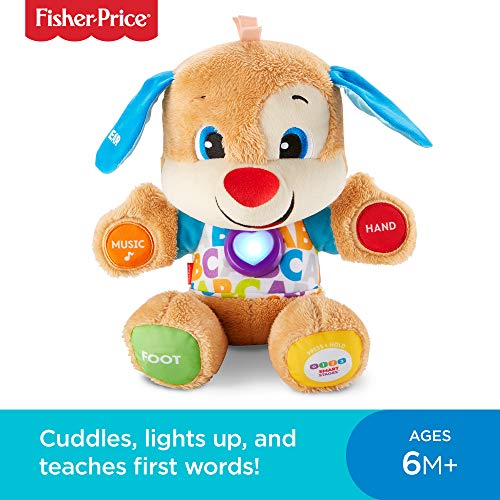 Fisher-Price FPM43 Smart Stages Puppy, Laugh and Learn Soft Educational Electronic Toddler Learning Toy with Music and Songs, Suitable for 6 Months+