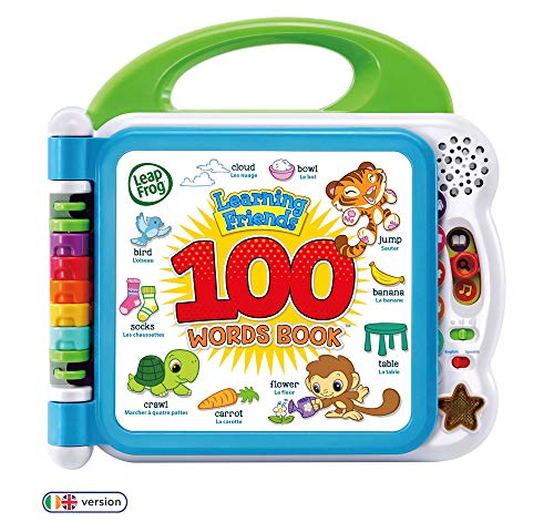 LeapFrog 601503 Learning Friends 100 Words Baby Book Educational and Interactive Bilingual Playbook Toy Toddler and Pre School Boys & Girls 1, 2, 3, 4+ Year Olds, Multi-Colour, One Size
