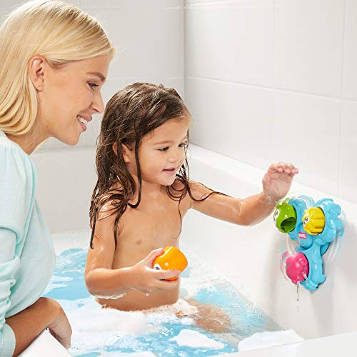 TOMY Games E72820C Spin & Splash Toomies Octopus Bath Toy for Water Play Suitable for 1, 2, 3 & 4 Year Olds Girls & Boys, Multicoloured