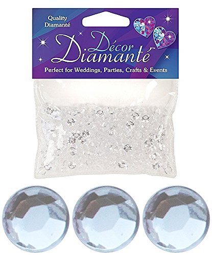 Eleganza 6mm Décor Diamante Diamonds 28g No.43 Clear, Number 43