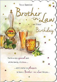 Birthday Card Brother in Law - 9 x 6 inches - Regal Publishing