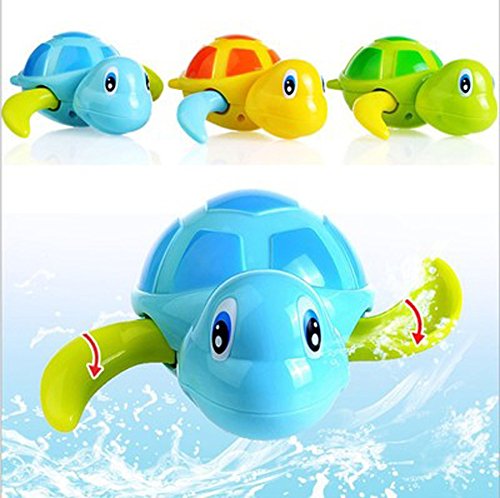 Turtle Bath Toy, 3PC Wind Up Bath Toys for 1-5 Year Old Boy Girls, Turtle Bathtub Toys for Toddlers, Pool Bathroom Float Toy Gifts for Baby Boys Girls (3 PC)