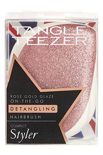 Tangle Teezer Compact Styler Detangling Hairbrush Rose Gold Glaze - Stabeto