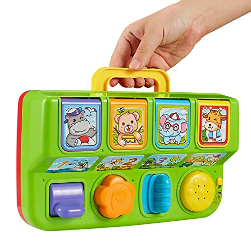 Think Gizmos Musical Pop Up Animal Toy For Toddlers - Interactive Musical Toys For 1 Year Olds +