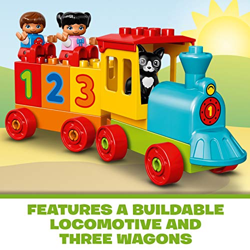 LEGO 10847 DUPLO My First Number Train Toy, Award-Winning Building Set with Large Number Bricks, Preschool Education Toy for Toddlers 1.5 Years Old