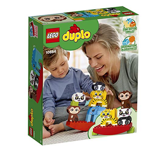 LEGO 10884 DUPLO My First Balancing Animals Building Bricks Set, Preschool Toys for 1.5 Years Old