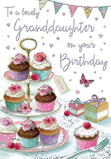 Birthday Card Granddaughter - 9 x 6 inches - Regal Publishing