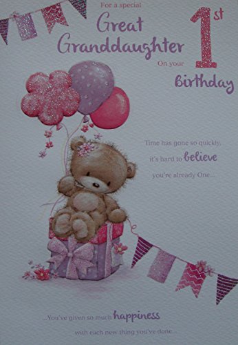 ICG For A Wonderful Great Granddaughter on Your 1st Birthday Card