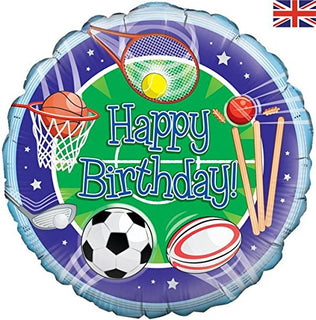 Oaktree Happy Birthday Sports 18" Foil Party Balloon